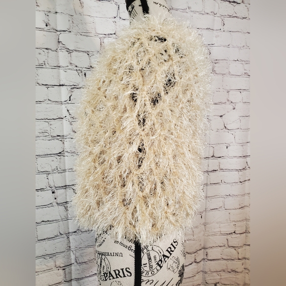 Unbranded Diamond Knit Camel Gold Glitter Topper - Picture 4 of 7